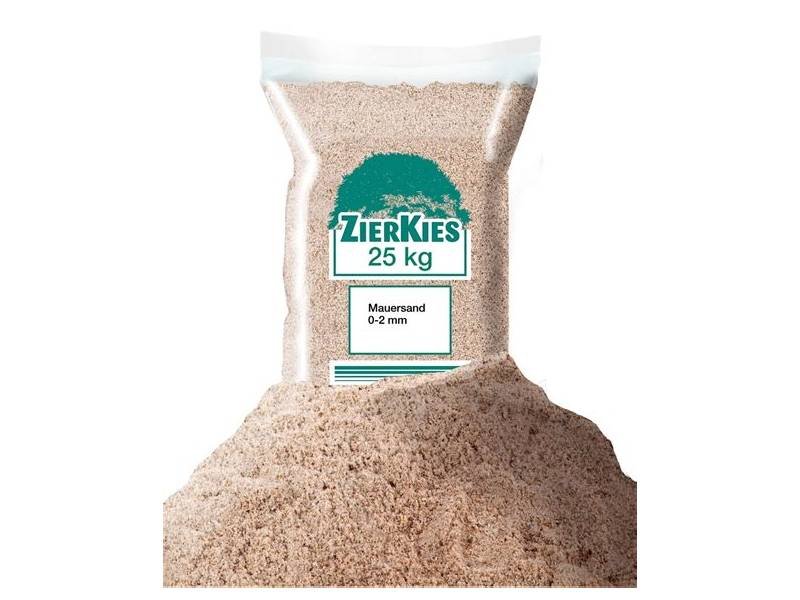 Mauersand 0-2 mm, 25 kg